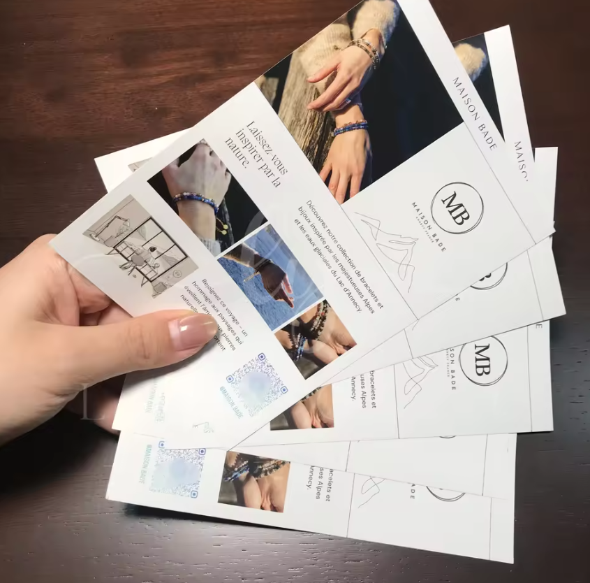 Commercial Flyer Printing - 100/200 шт. индивидуальный глянцевый картонный флаер
