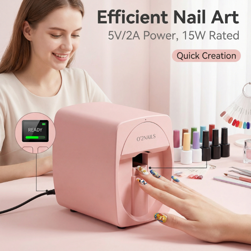 Commercial Nail Printing Machine - Портативный 3D-принтер для дизайна ногтей, мощный