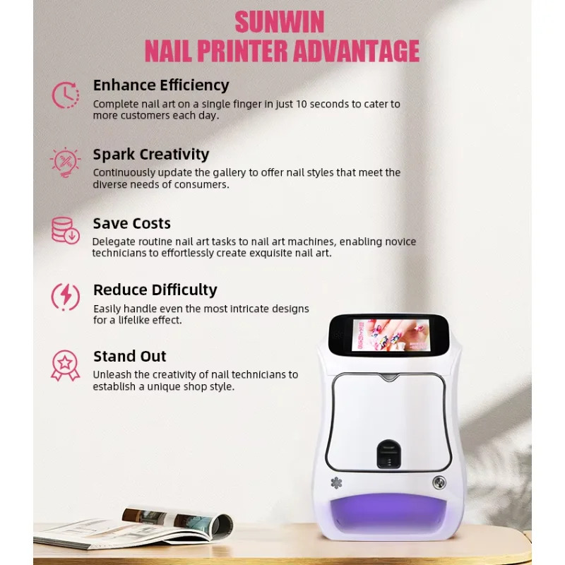2026 3D принтер для дизайна но – обзор и цена Commercial Nail Printing Machine