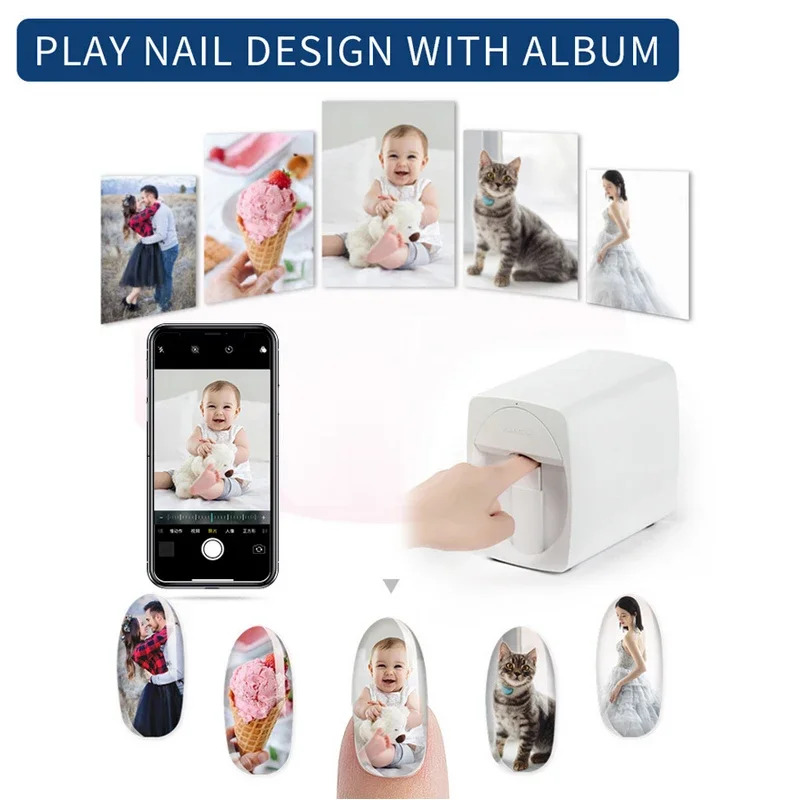 Оригинальный мобильный принтер – обзор и цена Commercial Nail Printing Machine